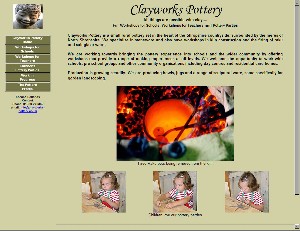 Clayworks Pottery website image