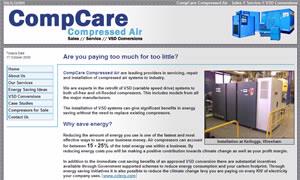 CompCare Compressed Air website image