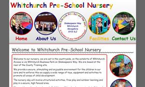 Whitchurch Pre-School Nursery website image